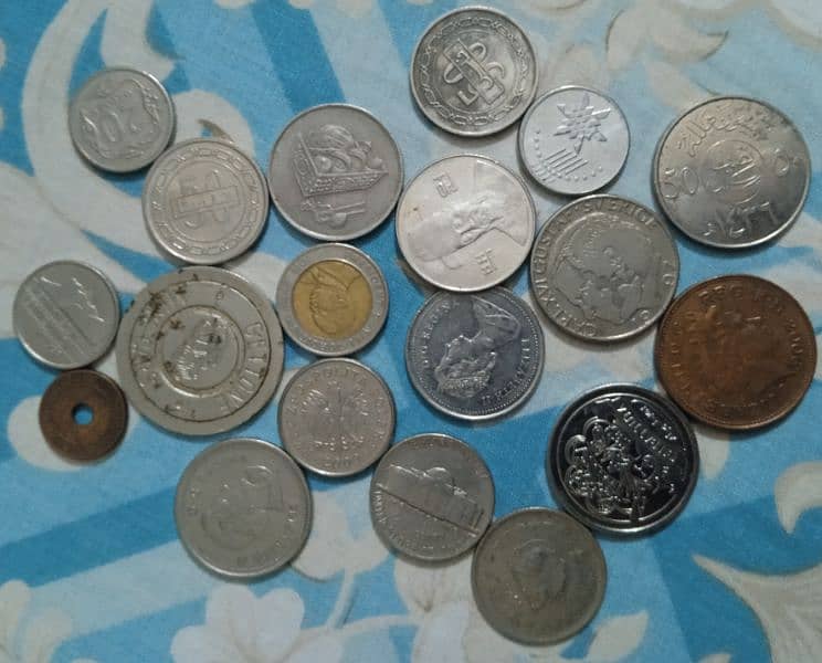 old different countries coins 3