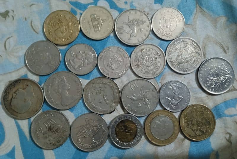 old different countries coins 6