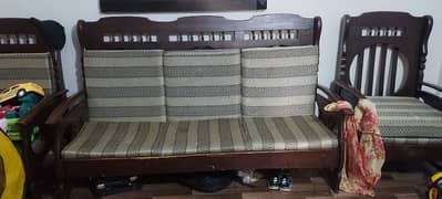 king bed and sofa