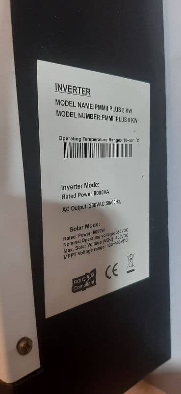 8kv inverter ups and phonix 210 battery for sale 2