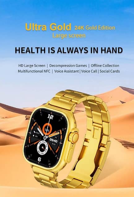 smart watch ultra gold 3