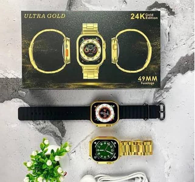 smart watch ultra gold 8