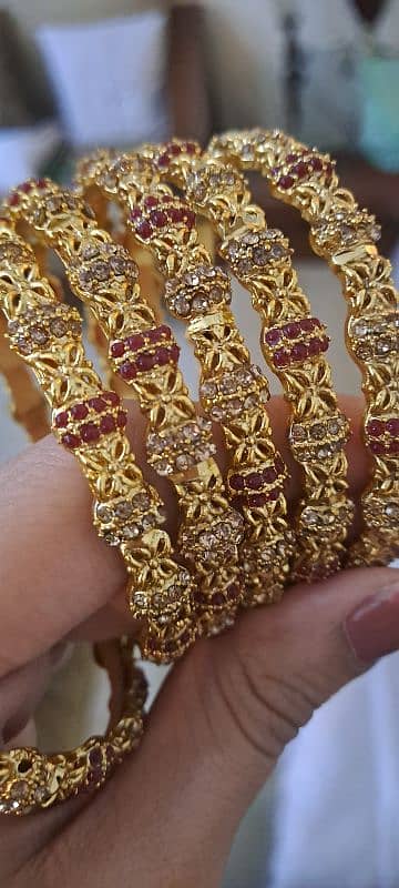 6 golden bangles 2