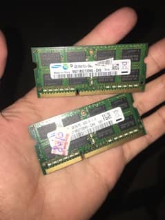 2 samsung 4gbs ram pc3/ddr3