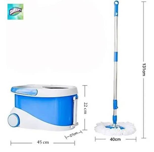 360° Spin Mop Cleaning Mop with 2 Refills 1