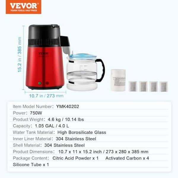 Vevor Water Distiller 4L import from Germany for Sale 10