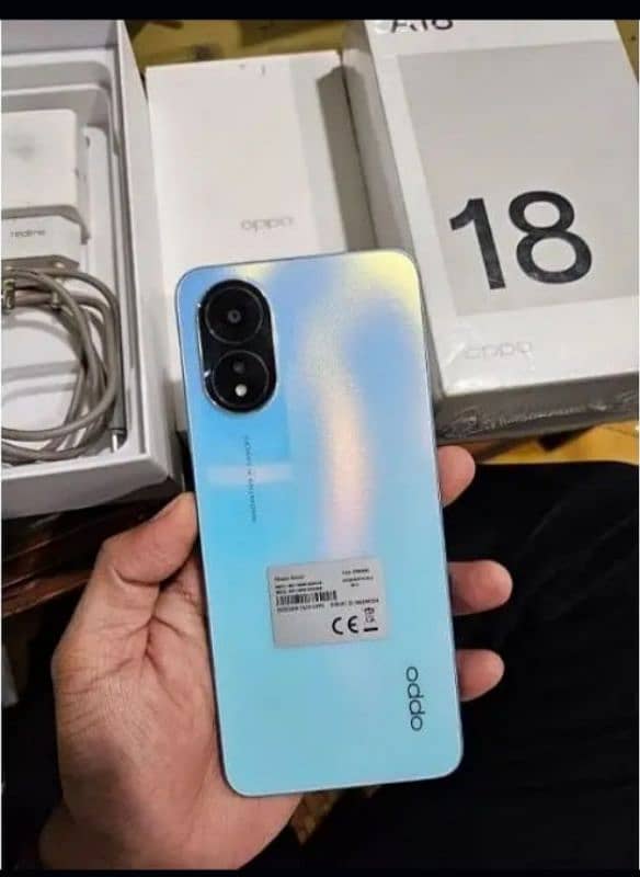 oppo a18 new condition 6th month warranty 4