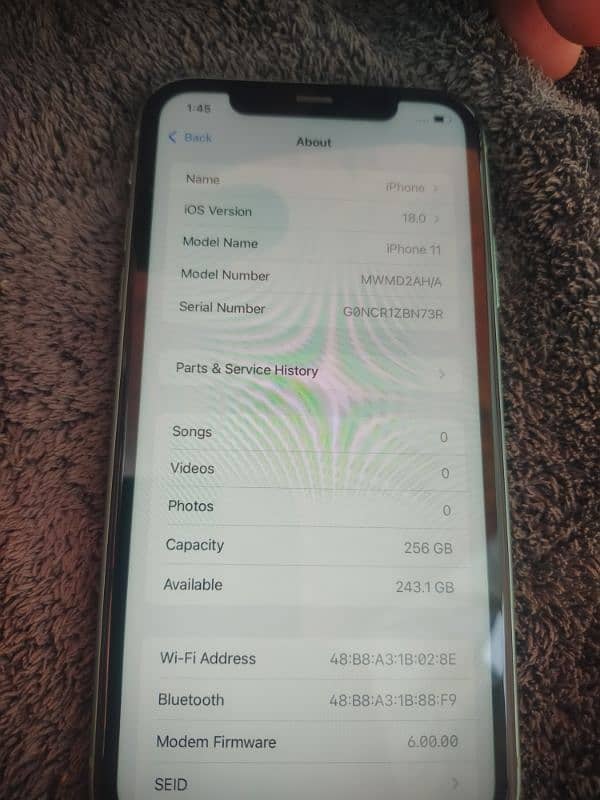 iphone 11 256 gb seald phone hy 10+10 condation hy box b hy factory 4