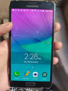 Samsung Note 4 PTA approved condition average for urgent sale