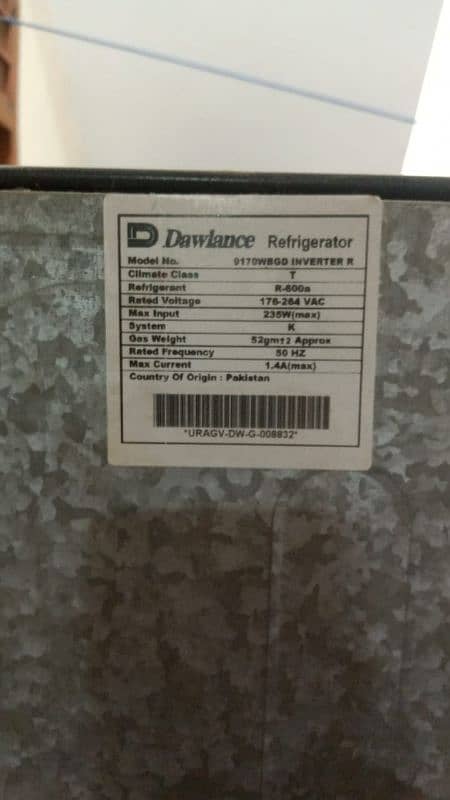 Dawlance deepfreezer 9170WBGD R inverter for sale 11