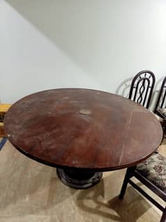 Round Dinning Table with 6 chairs