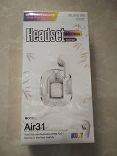 NEW  AIR 31 WIRELESS BLUETOOTH EARBUDS HEADSET AIRPODS HANDFREE