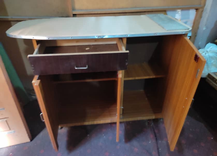 Wooden Cupboard Iron Stand 5