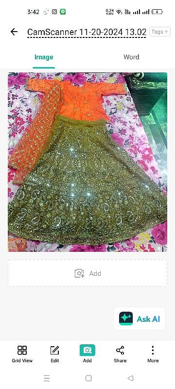 Stitched lehnga and Kurti for Mehndi 0