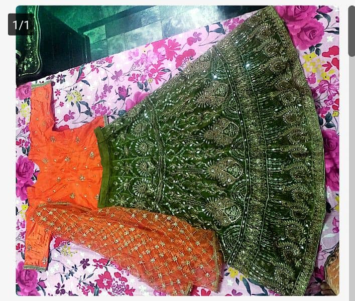 Stitched lehnga and Kurti for Mehndi 1