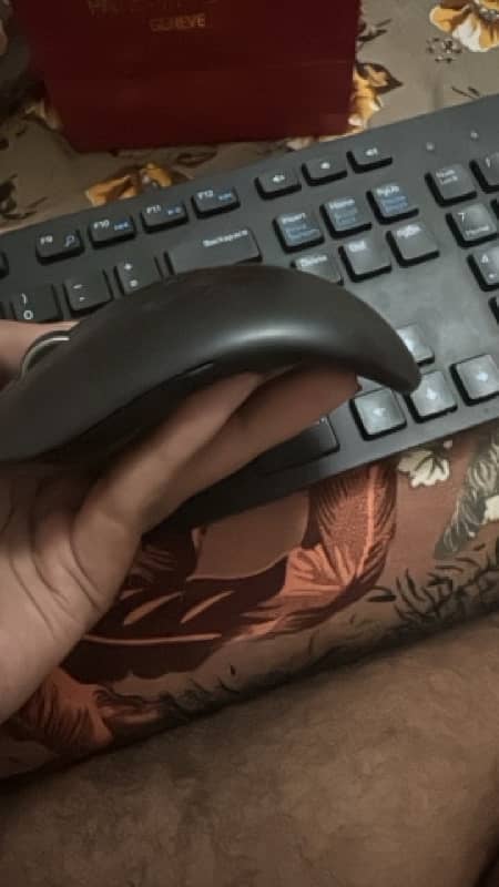 DELL WIRELESS KEYBOARD,MOUSE (PAIR )AND BLUETOOTH CURVED MOUSE 1