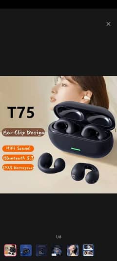 T75 Wireless Bluetooth Earphones New design