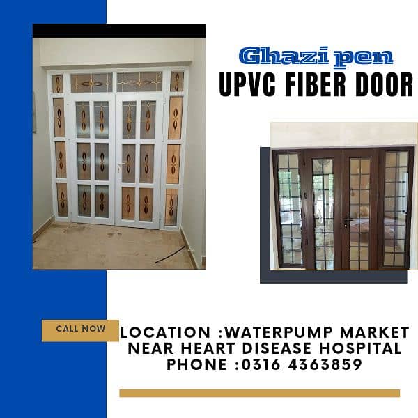 fiber door window and upvc best price in pakistan 0