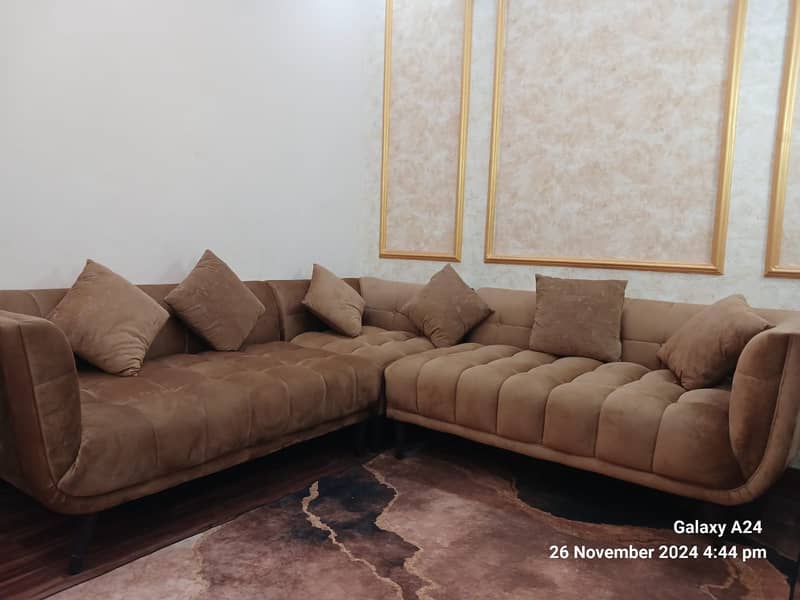 L shape sofa set / Molty foam / Corner sofa set / L shape sofa / Sofa 4