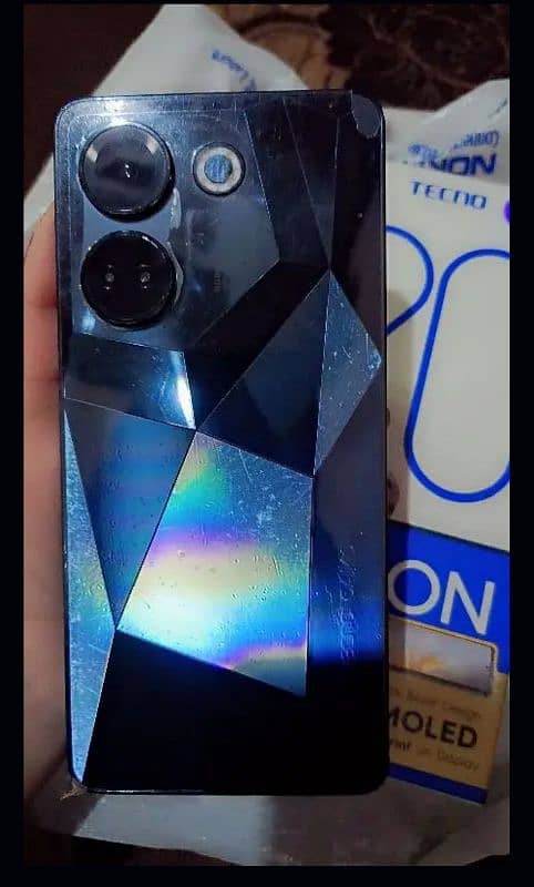 Tecno camon 20 with original charger and box 2