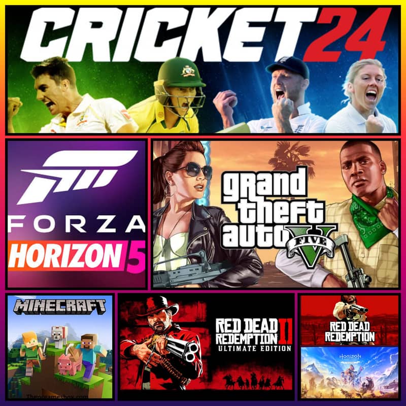 GTA 5•FORZA HORIZON 5•RDR 2 PC GAMES INSTALL KRWAYE ALL OVER PAKISTAN 0