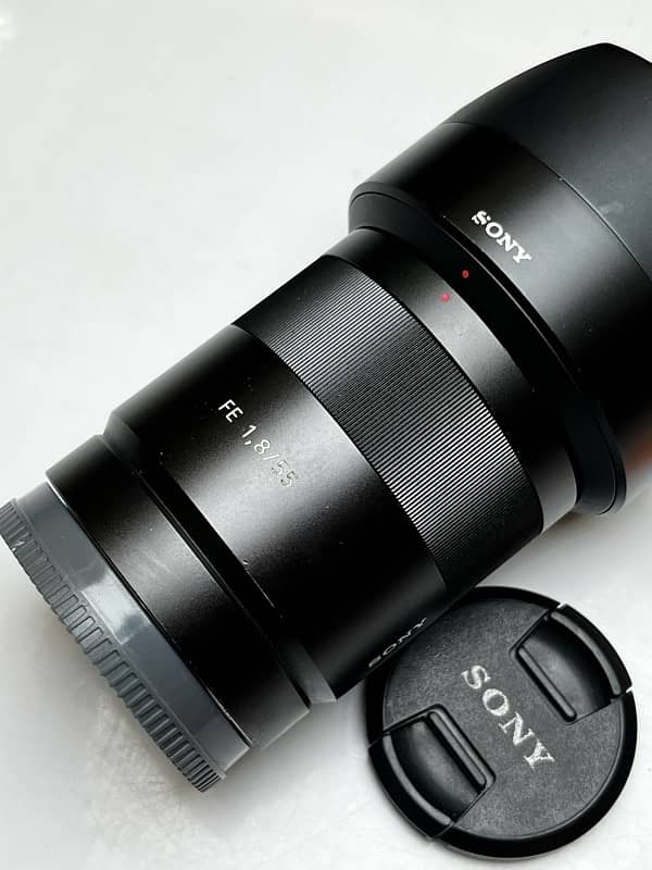 Sony Sonnar T* FE 55mm f1.8 ZA, Good Condition, Sony lens 55mm 1.8 2