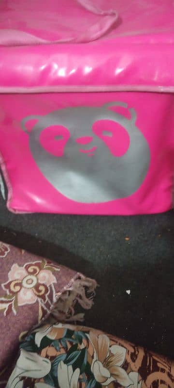 brand new Foodpanda bag for sell with two shirts 1