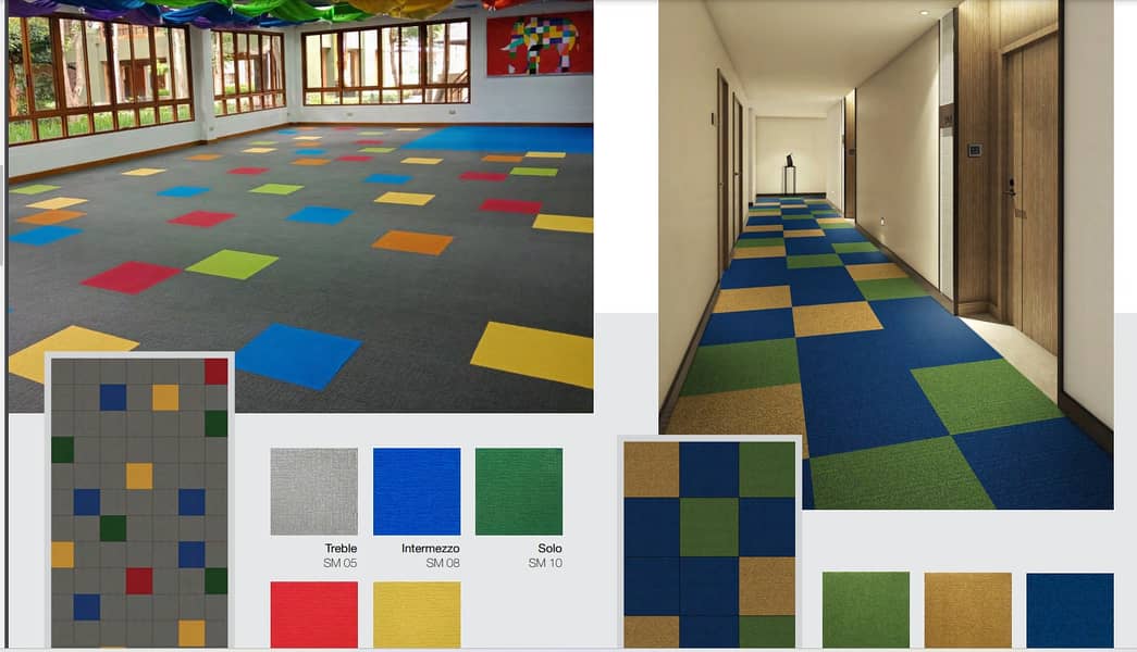 PVC Vinyl/PvC wall Panels/ WPC Fluted panel / SPC Floor/Carpet Tiles/ 14