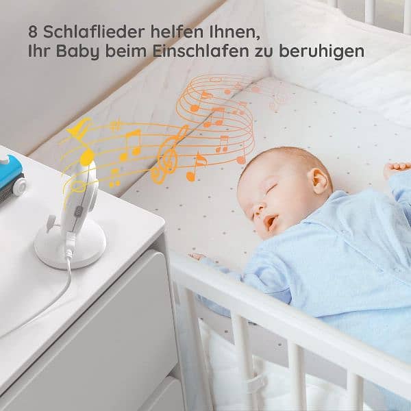 BOIFUN Baby Monitor with Camera, VOX Baby Monitor, Night Vision 8