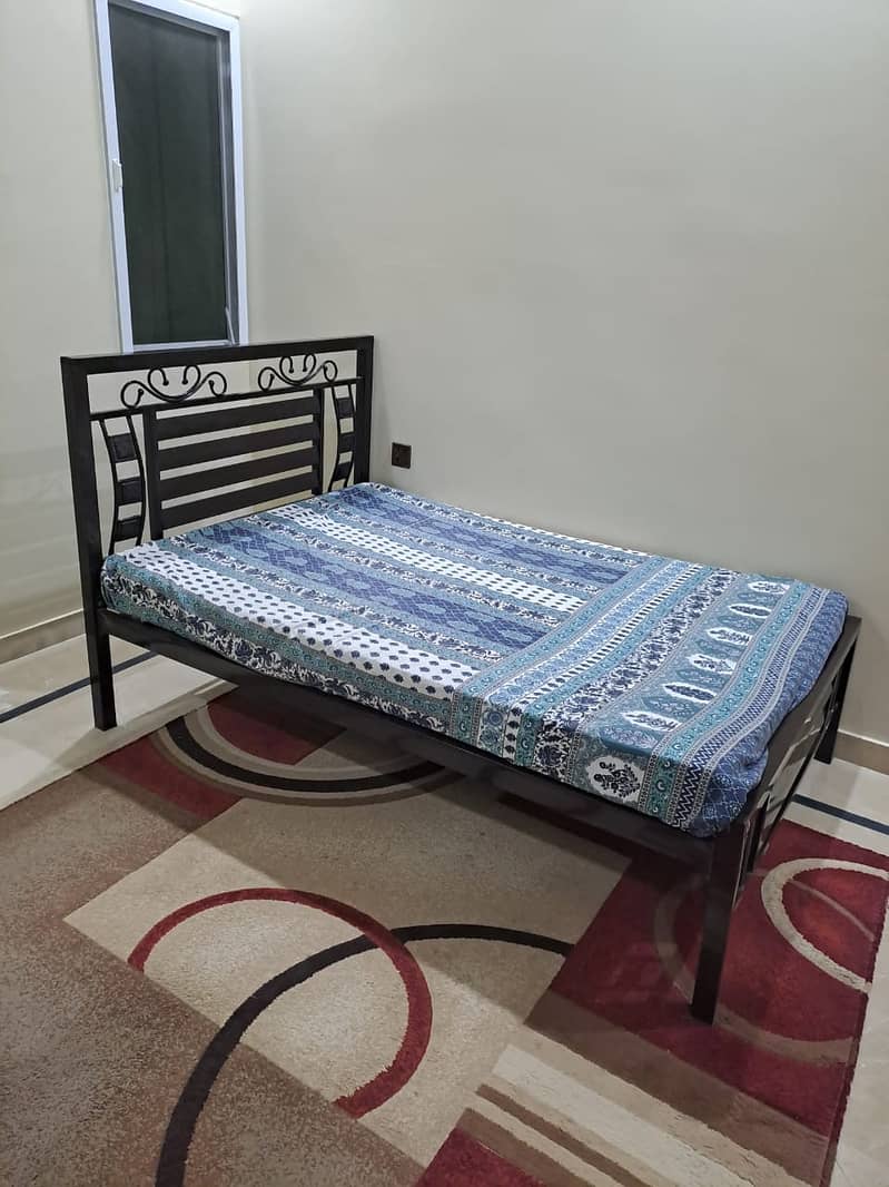 Iron Bed with Mattress 0