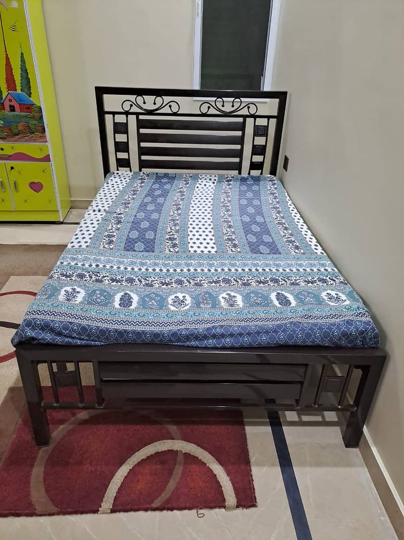 Iron Bed with Mattress 1