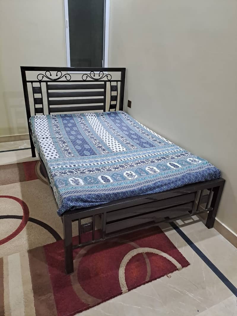 Iron Bed with Mattress 2