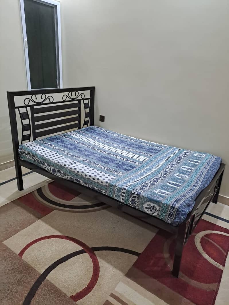 Iron Bed with Mattress 3