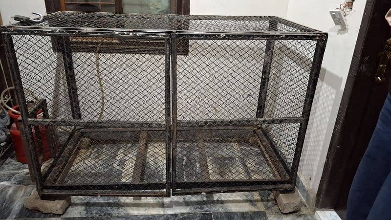 2 door Cage/Pinjra (5.5 x 4) [best for dogs and birds) 1