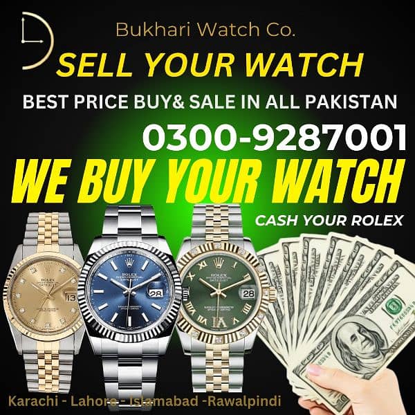 sell your watch ROLEX OMEGA CARTIER CHOPARD PIAGET BREITLING VACHRON 1