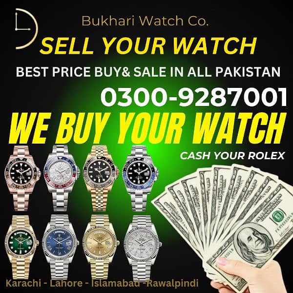 sell your watch ROLEX OMEGA CARTIER CHOPARD PIAGET BREITLING VACHRON 0