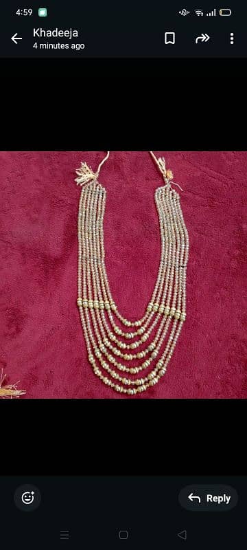 imported  bridal jewelry set neat good condition used only 1 time 3