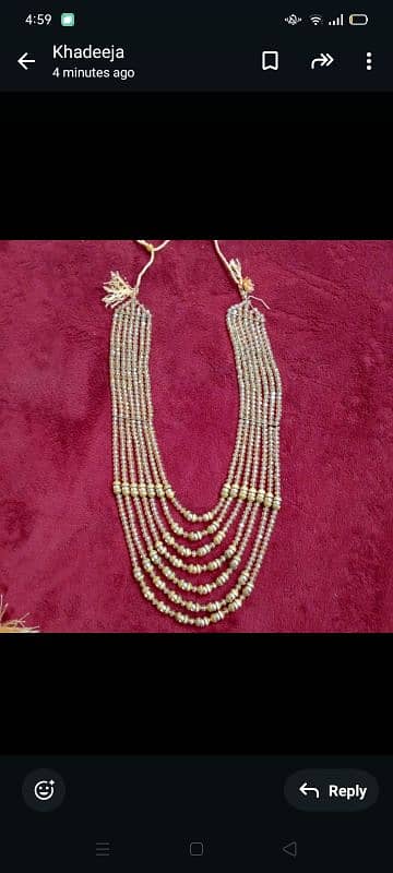 imported  bridal jewelry set neat good condition used only 1 time 6