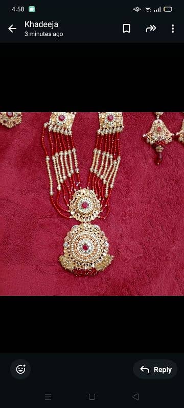 imported  bridal jewelry set neat good condition used only 1 time 15