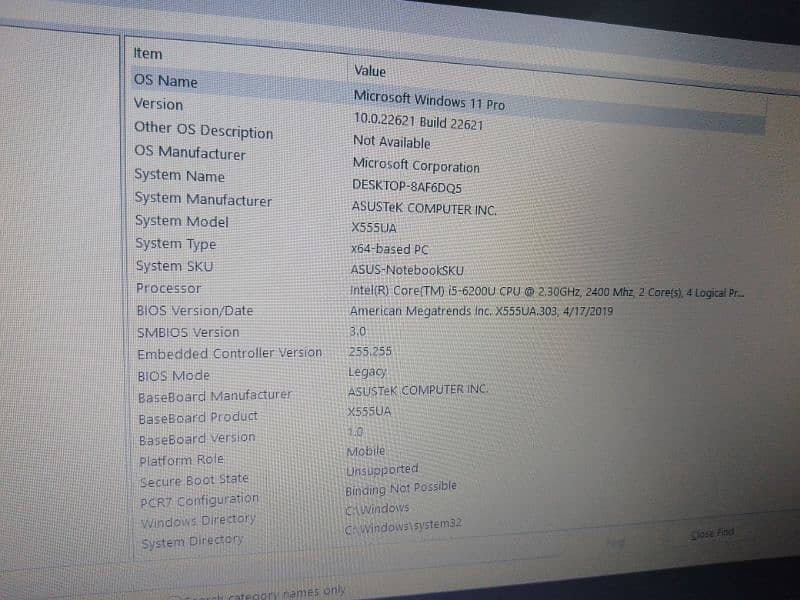 Asus laptop hardly used, urgent sale 8