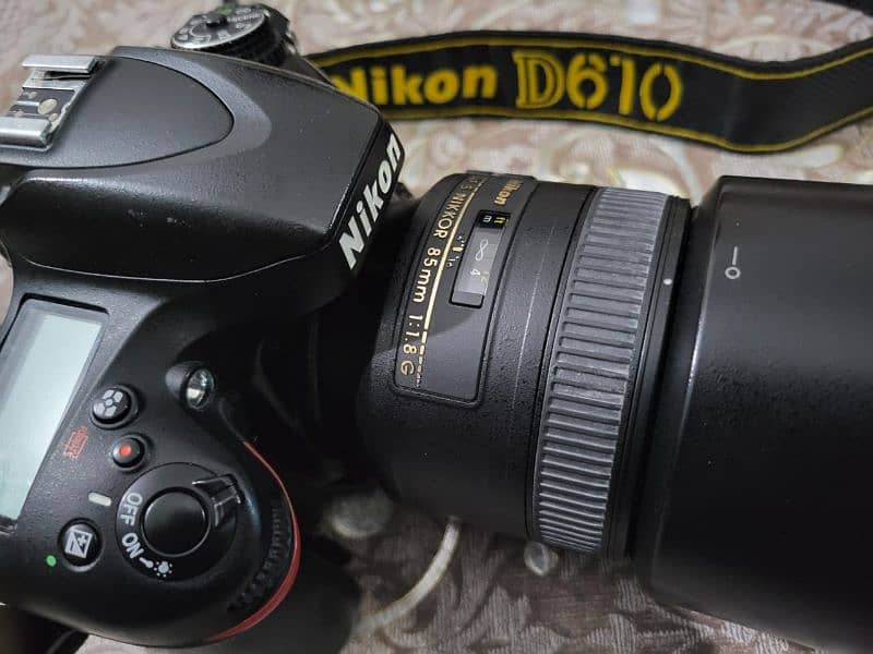 nikon d610 with 85 1.8 G and 50 1.8 g 1