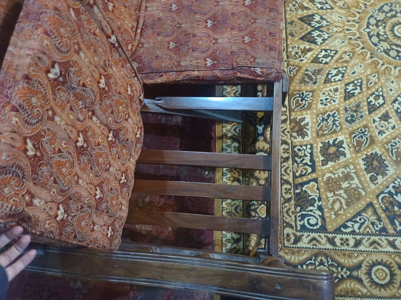 Urgent sale Sofa Set Along Tables and TV Table Sofa 2