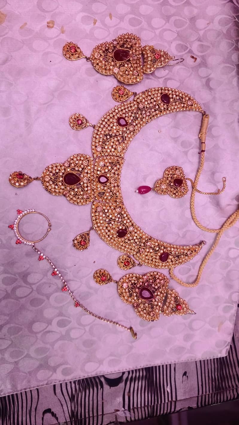 Complete premium quality barat bridal jewellery set. 1