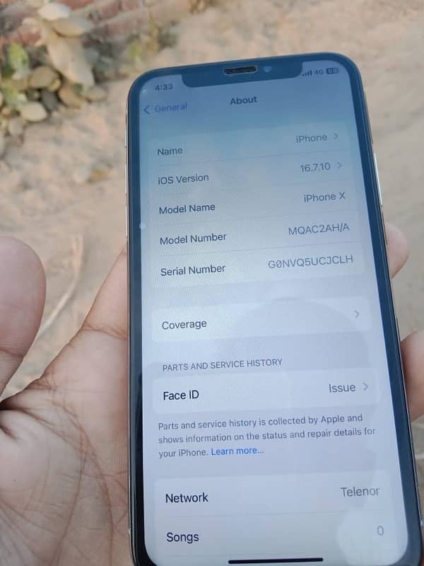 IPHONE x 64gb OFFICIAL PTA APPROVED 10/10 4