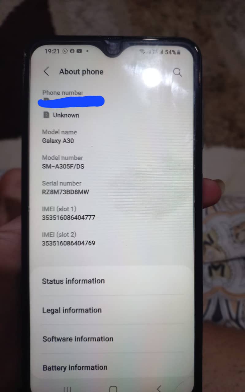 Samsung A30 PTA approved for sale 3