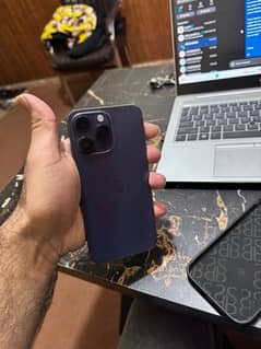 iPhone 14 pro max deep purple 128gb pta