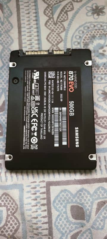 Samsung 870 evo 500GB SSD 1