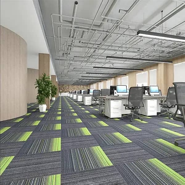 Luxurious Office Carpet Tiles - Durable and Stylish Flooring Solution 0