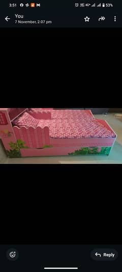 3 wooden kid bed with molty foam mattress