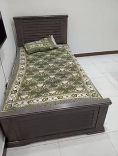 wooden bed